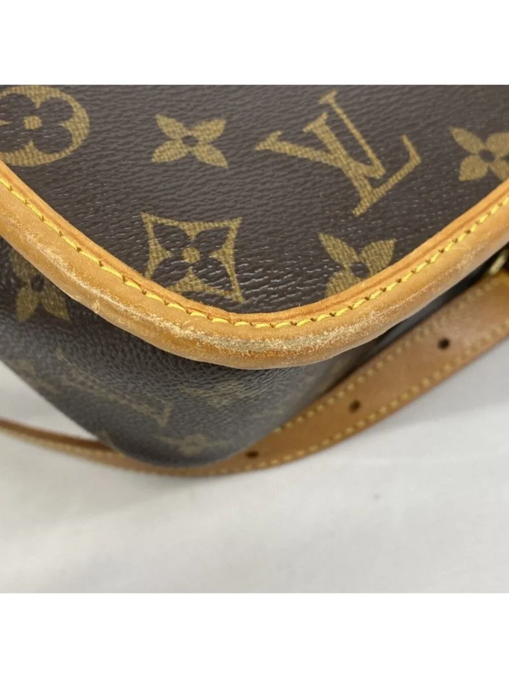 Louis Vuitton Shoulder Bag Monogram Sologne Brown